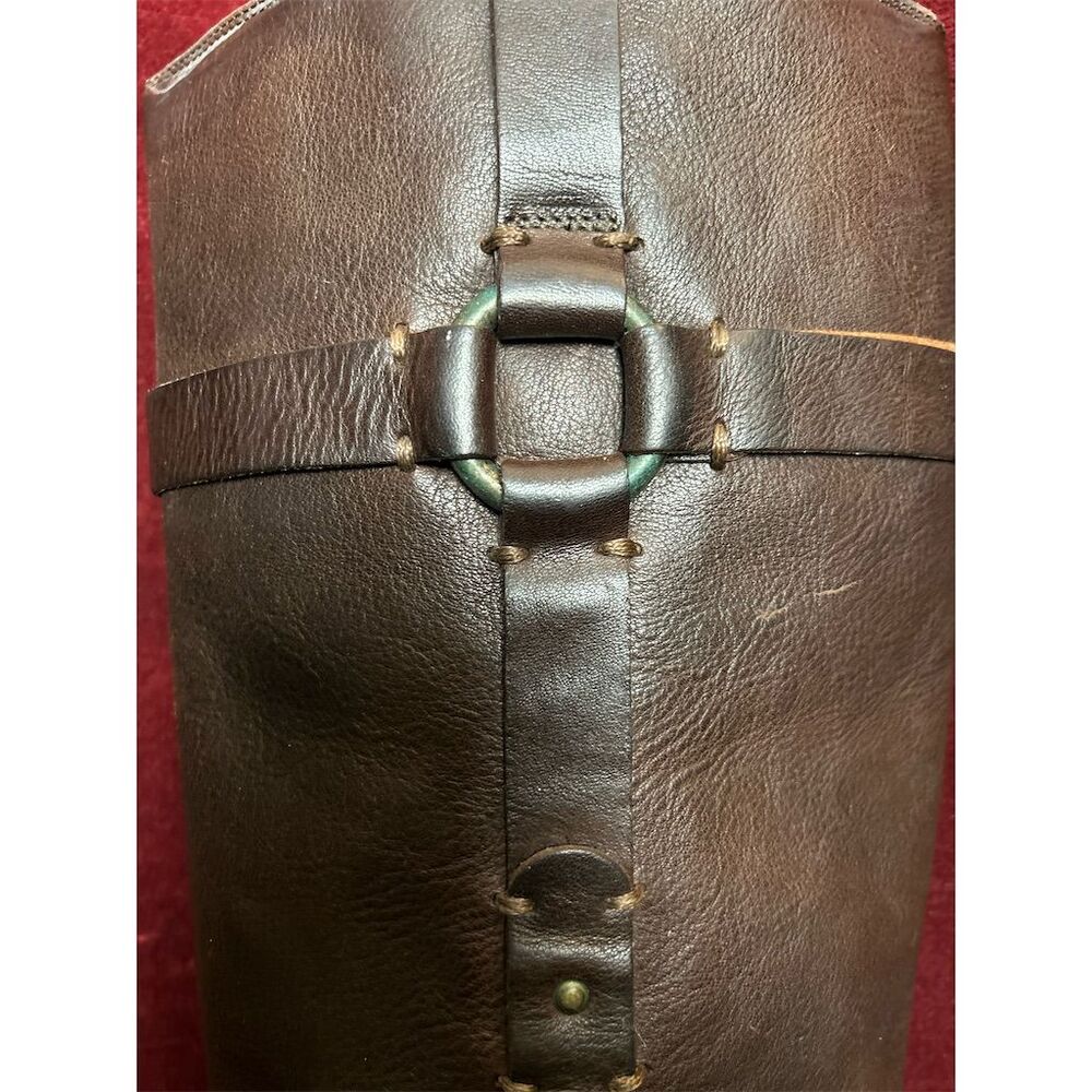 Frye Women's Brown Fiona Leather Riding Boots Size 8.5 Knee High - Picture 8 of 10
